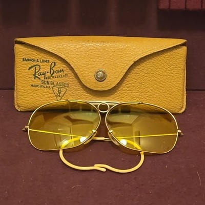 Vintage RAY-BAN B & L 1/10 12K GF Kalichrome Shooting Aviator 