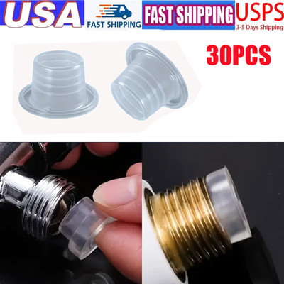 30 Pcs Upgraded Faucet Sealing Gasket Silicone Rubber Leak-Proof Spiral Inner