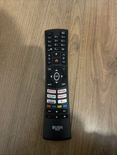 Genuine Bush RC43137P Smart TV Remote Control - Netflix YouTube - Fully Working