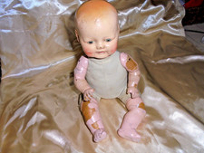 ANTIQUE 1920's HORSMAN COMPOSITION 15" BLINKING EYES DOLL Baby Dimples