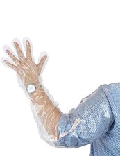 50Pcs Veterinary Insemination Rectal Long Gloves Disposable Plastic Full Bagged