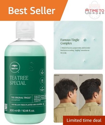 Tea Tree Special Shampoo Deep Cleanses Refreshes Scalp All Hair Types 10.14oz