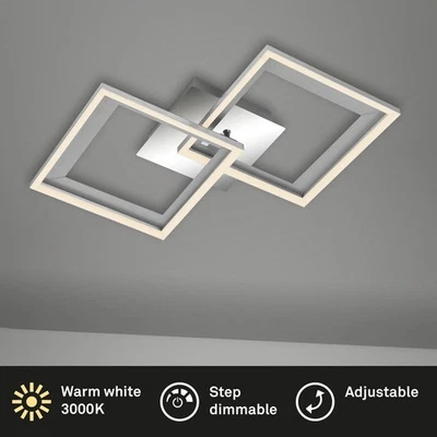Deckenleuchte Briloner Frame LED 22W 44CM Deckenlampe Dimmbar Schwenkbar 3000K A - Bild 1 von 4