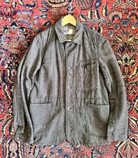 Engineered Garments Wool Coverall Chore Coat M Made In USA Brown/blk