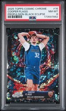 2025 TOPPS COSMIC CHROME PROPULSION BLACK ECLIPSE #16 COOPER FLAGG RC 8/10 PSA 8