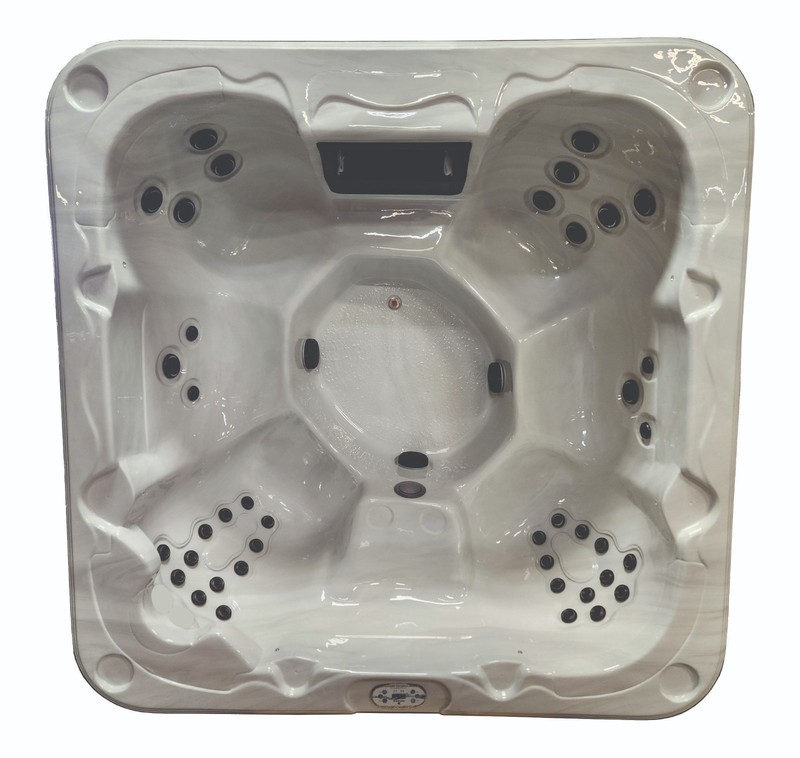 8 Person Air BnB Commercial Whirlpool Spa Hot Tub with 40 Jets and LED Lights