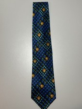 Gianni Versace Silk tie - Blue/Green/Gold Flo...