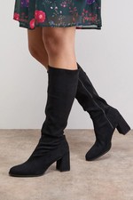 Oasis Natural Black Knee High Boots Womens Casual Boots