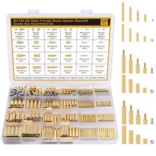 420Pcs Motherboard Standoffs Screws Kit - Versatile Hex Brass Spacers for D...