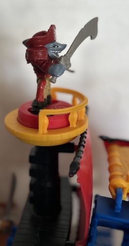 2015 Fisher Price Imaginext Shark Bite Pirate Ship Pirates Cannonballs Missiles - Picture 13 of 14