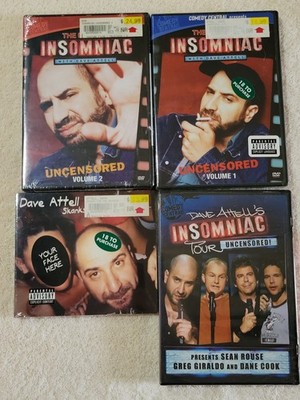 Dave Attell's Insomniac DVD Bundle With Skanks For The Memories CD New Sealed