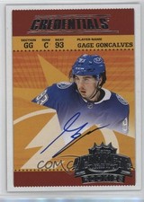 2024 Upper Deck Credentials Retro Ticket Access Rookies Gage Goncalves Auto 0n1y