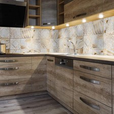 Lot de 10 autocollants de 15 x 15 cm imitation carreaux de ciment à poser au ...