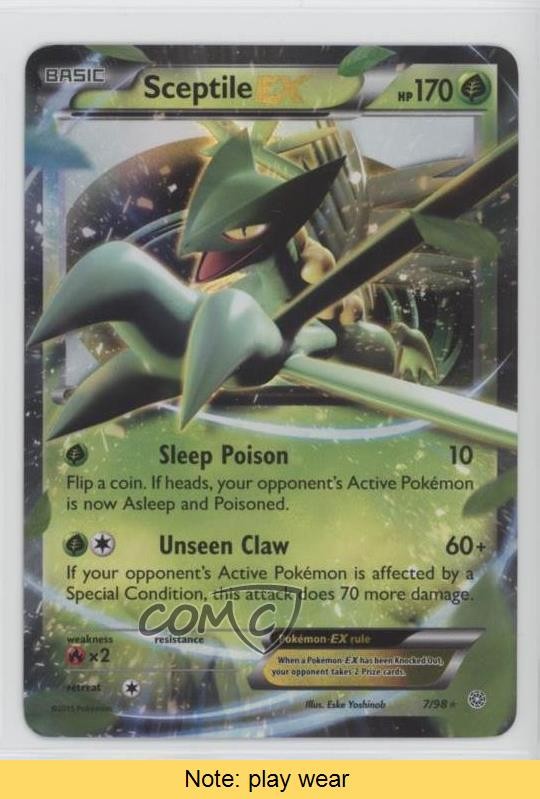 Sceptile EX Pokemon XY Ancient Origins #7 READ 2f4