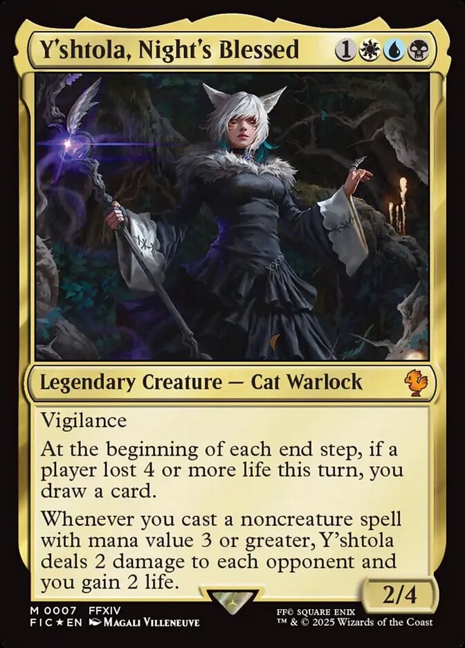 Y'shtola, Night's Blessed 7 M Foil FIC MTG NM