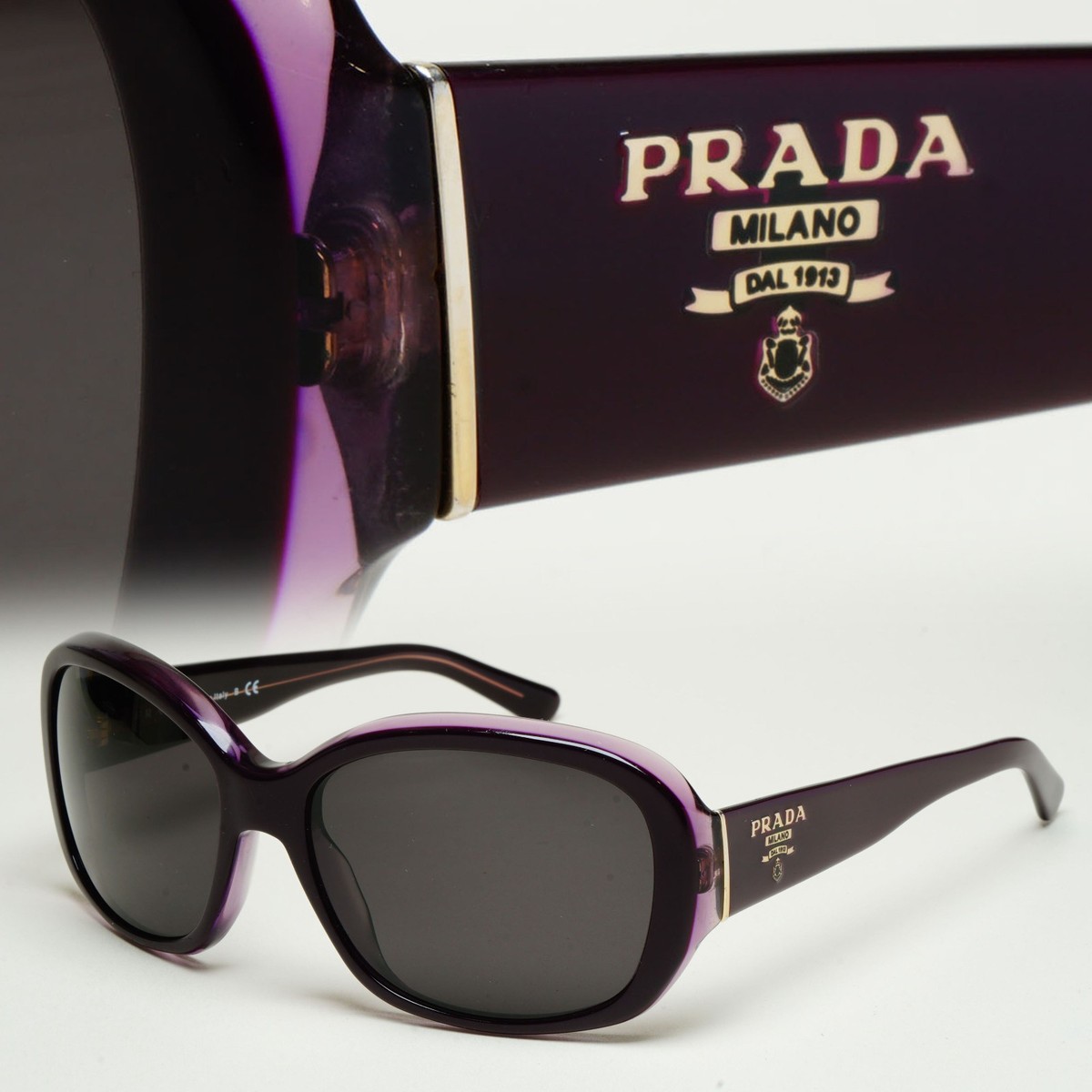 Prada Sunglasses 2012 Vintage Purple Black Square PR31NS SPR 31N