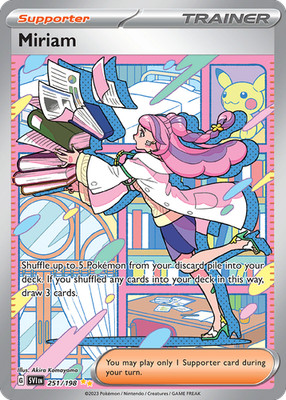 Miriam 251/198 Special Illustration Rare Scarlet & Violet Pokemon Holo NM