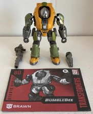 Transformers Studio Series 80 Bumblebee Movie Deluxe Class Brawn 100 Complete