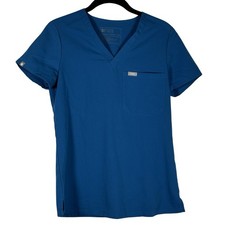 Figs Women s Teal Blue Green Catarina One-Pocket Scrub Top Size XXS