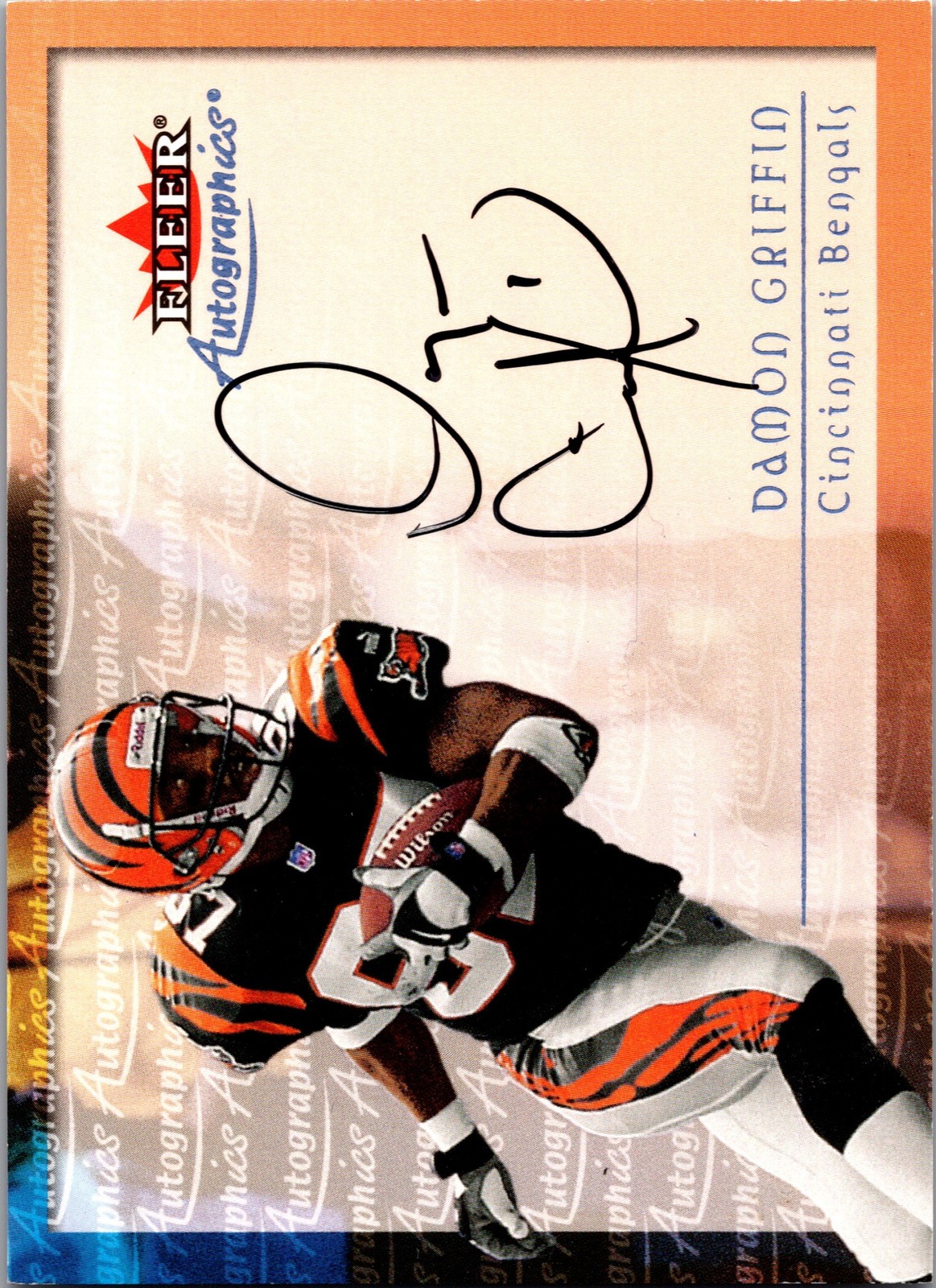 2000 Fleer Tradition #NNO Damon Griffin Autographics Silver #/250