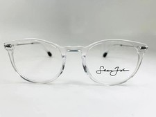 New SEAN JOHN SJO 5130E 971 Clear Crystal  Silver Eyeglasses 52/22/150