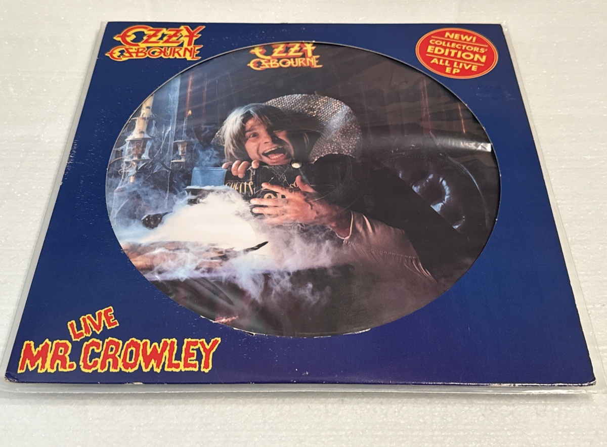 OZZY OSBOURNE Live Mr. Crowley 1982 Vinyl Picture Disc EP