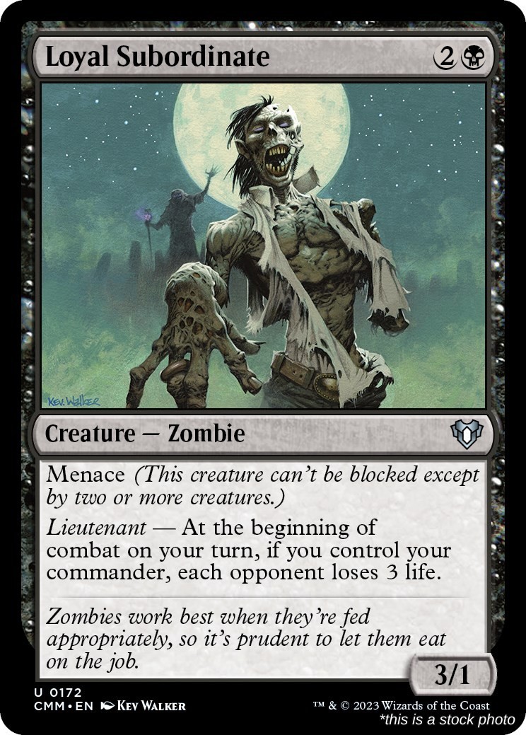 Loyal Subordinate (CMM 172), Normal, Commander Masters, MTG
