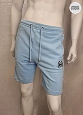 BALR Mens Sweat Shorts Small Crest Tony Ice Blue Authentic RRP �135