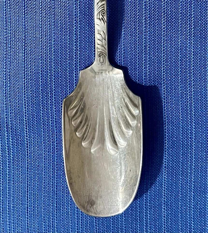 Gorham St. Antigua cucharada de queso Cloud de plata esterlina 61/8′′ reliquia prístina 1885 Foto 4 de 4