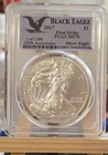 2017 AMERICAN  Silver Eagle PCGS MS70 Black Eagle 1 OF 1,000