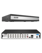 H.265+ 1080P FHD 16 Channel DVR for Home Security Camera System with AI Human...