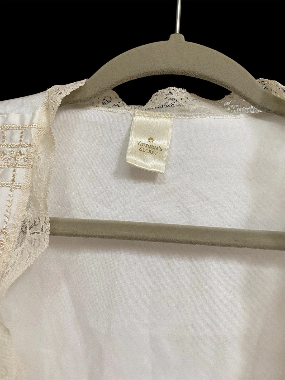 UNDERCOVER Abito e abito vintage Victoria’s Secret etichetta oro medio made in USA bianco lungo