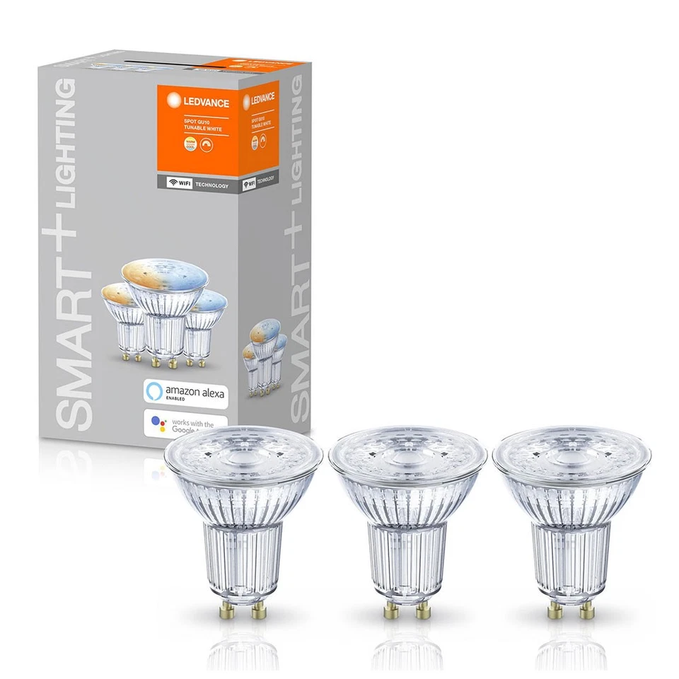 12 x Ledvance Smart+ Glas Reflektor 4,9W = 50W GU10 350lm 2700K-6500K App WiFi - Bild 2 von 4