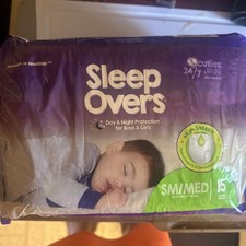 Cuties Sleep Overs Youth Underwear Small / Medium 38 to 65 lbs. 15 Ct  NEW 