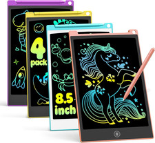 4-Pack 8.5-Inch LCD Writing Tablets for Kids - Learning  Travel Activities