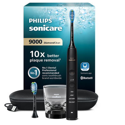 Philips Sonicare 9000 DiamondClean Schallzahnbürste Schwarz - HX9913/18 - Neu