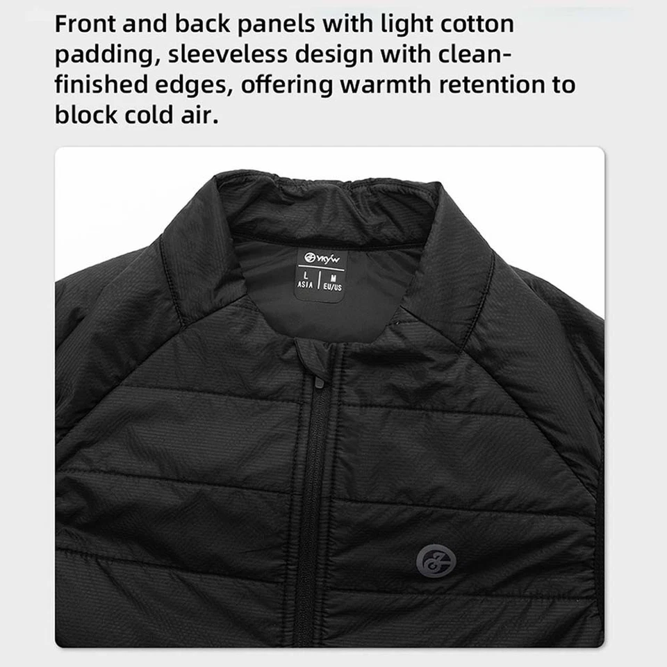 YKYW Winter Cycling Vest  Bike Jacket  MTB Gilet Sleeveless  Thermal Warmth Tops - Image 4 of 4