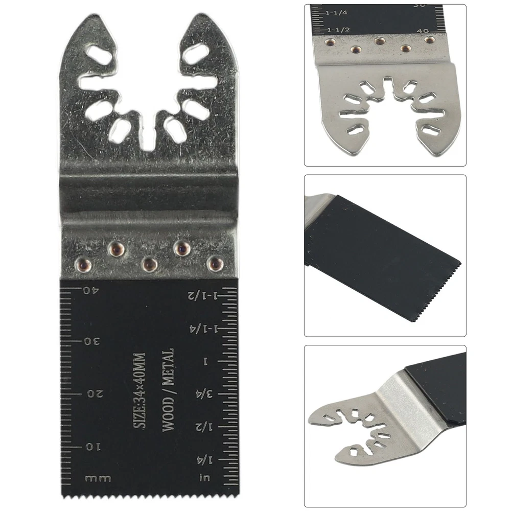Bi-Metal Oscillating Saw Blade 89x34mm for Metal Wood Garden Cutting