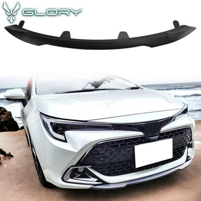 For 22-25 Toyota Corolla Auris Front Bumper Lip Spoiler Matte Black Splitter ABS