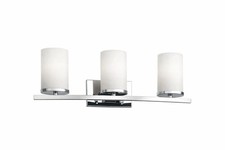 Kichler Crosby 23  3-Light Contemporary Bathroom Vanity Light, 45497CH - Chrome