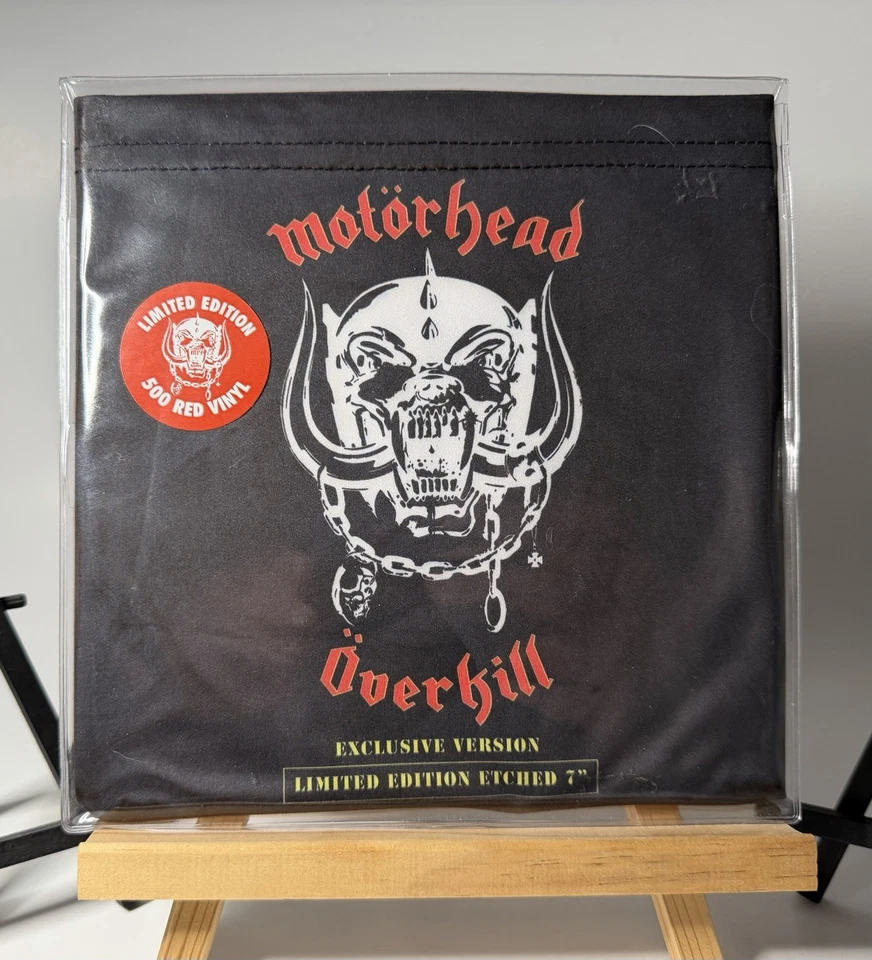 2016 Motörhead Overkill 7” Inch Cleopatra Limited Editon Red Vinyl Never Played - Image 2 of 4