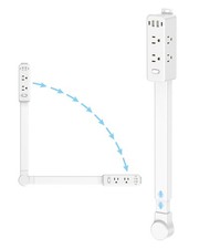 Outlet Extender Stick Power Strip 6 Outlets 4 USB Ports Extends 2234 Inch