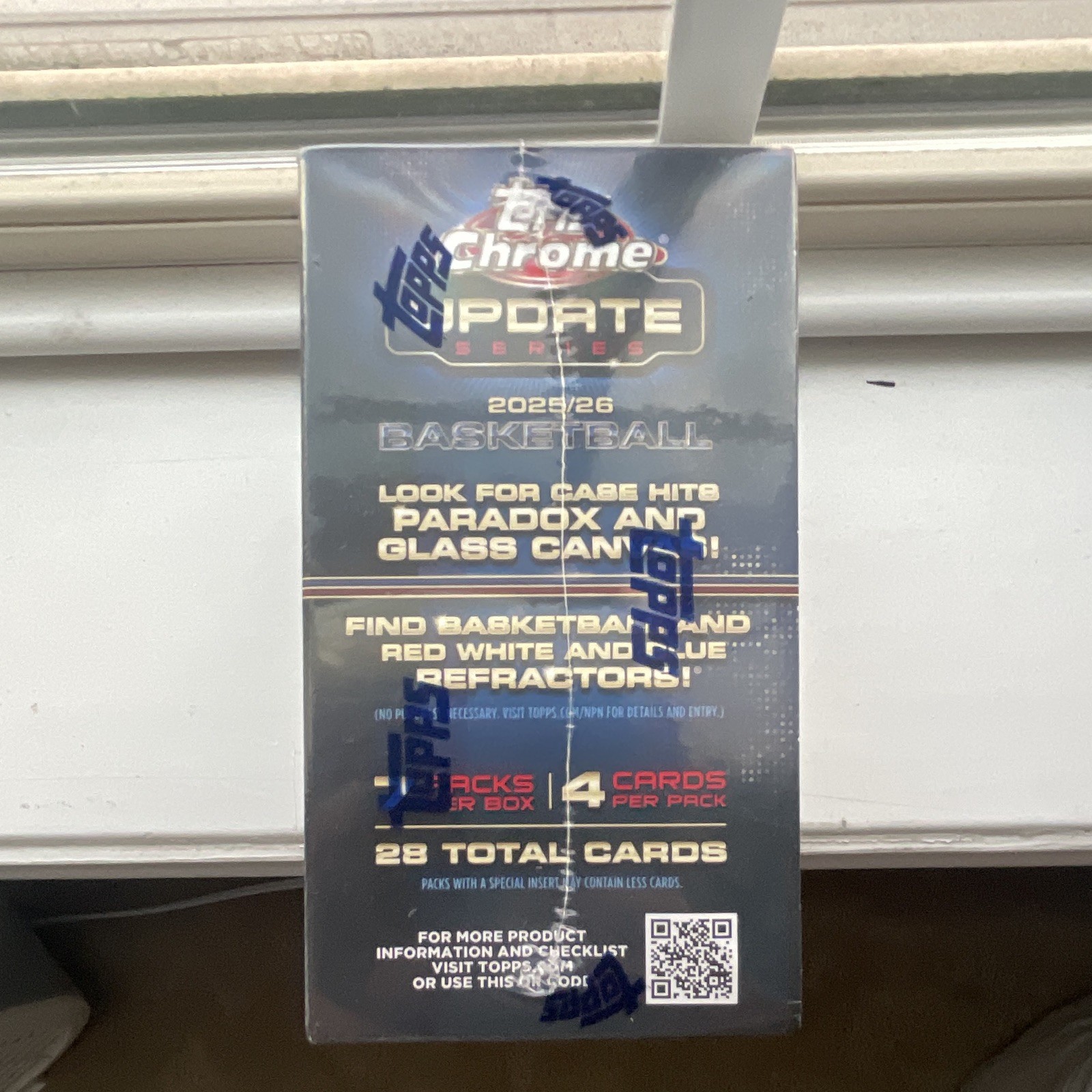 Topps 2025-26 Chrome Update Series NBA Basketball Box 28 Cards Debut ...
