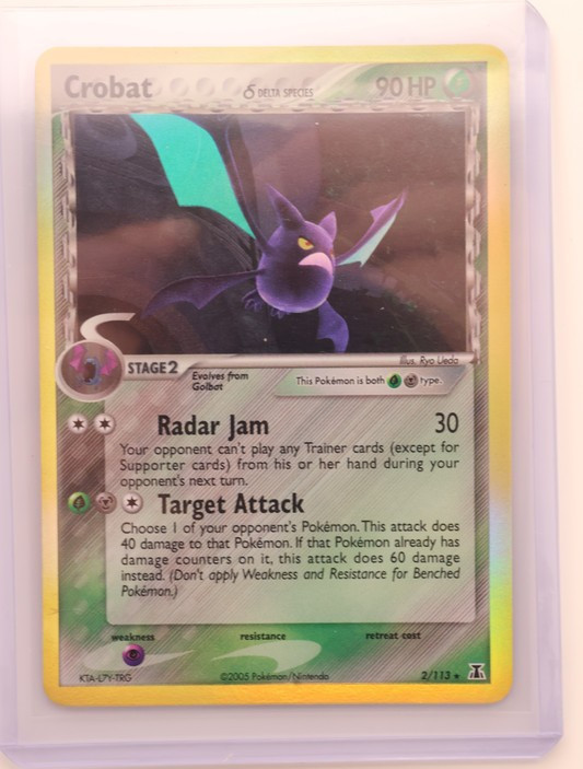 Crobat 2/113 Reverse Holo - Pokemon EX Delta Species - VG