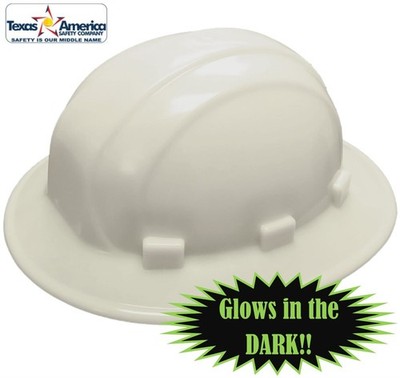 ERB Omega II Full Brim Hard Hat in GLOW IN THE DARK