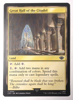 Great Hall of the Citadel 254 Lord of the Rings MTG Magic the Gathering NM