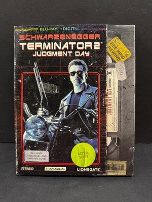 *NEW* Terminator 2 Judgement Day Blu-ray/Digital Retro VHS VINTAGE Slipcover OOP