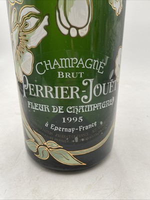 Vintage 1995 Perrier Jouet Floral Champagne Dummy Empty Bottle