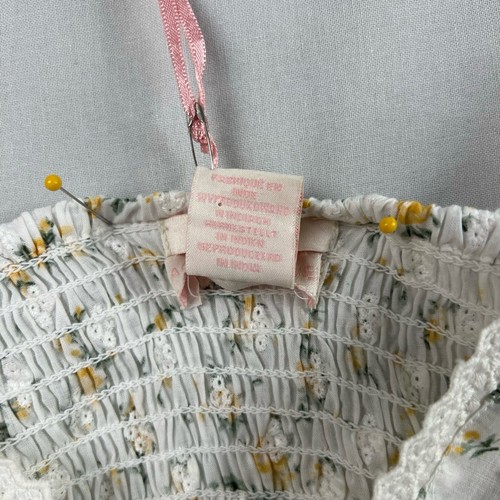 Rachel Ashwell Slip Nightgown Womens L Prairie Yellow Floral Smocked Lace - Picture 5 of 12