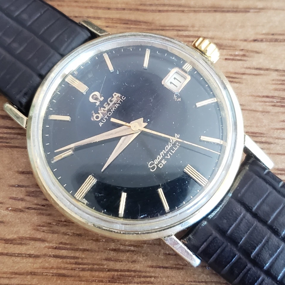 Vintage Omega Seamaster De Ville Automatic Watch Original Black Dial G G2U - Image 2 of 4